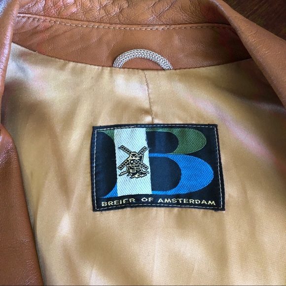 BREIER OF AMSTERDAM Genuine Vintage Leather Jacket - Picture 3 of 7